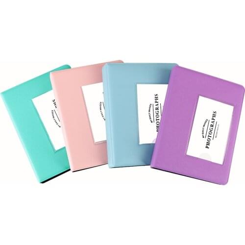 Insert Pocket Photo Album 64Pockets Picture Case for Fujifilm Instax Mini Film Album Graphy Mini Instant Polaroid Photo Album