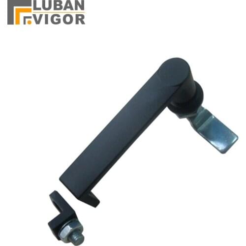Factory outlets ,MS868,Cabinet Handle locks,Distribution box lock with padlock hole,black, Industrial cabinet lock