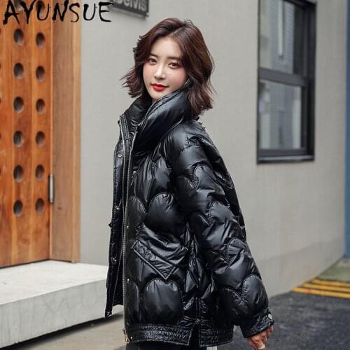 AYUNSUE Winter Clothes for Woman Black Thicken Jackets Famale New Short Korean Style Coat Women Parkas Abrigos Para Mujer SQQ116