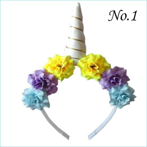 10 BLESSING Good Girl DIY 4" Unicorn Hair Bow Pony Headband Flower Easter