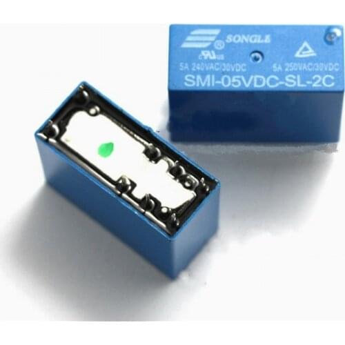 10PCS SMI-05VDC-SL-2C 8pin 5A 250VAC/30VDC 5VDC Power Relay New Origina