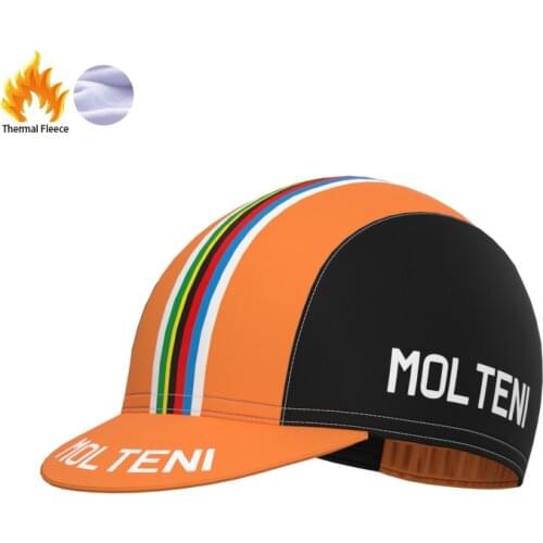 1987 Competition MOLTENI Team Retro Man And Women Cycling Fleece Cap Triathlon Bike Jersey Fleece Hat Gorra de ciclismo