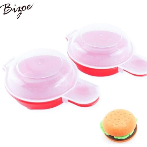 2PCS Easy Kitchen Microwave Egg Hamburg Pancake Omelet Maker Cooking Tool Cheese Egg Tools Baking Accessories