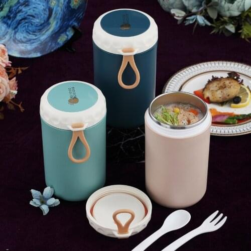 2021 Creative Stainless Steel Insulated Soup Cup Breakfast Cup Soup Porridge Milk Cup Support Dropship