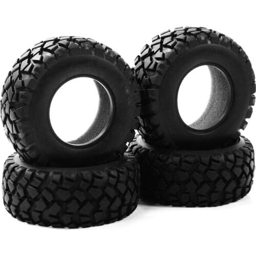 4Pcs 17mm Hex 107mm RC 1:10 Short Course Rubber Tire with Foam For HSP HPI Racing Car Accessory