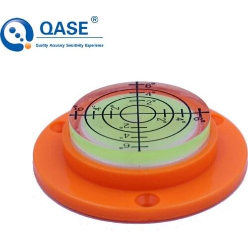 6 Pieces/Lot) QASE Bullseye Bubble Level Spirit level Round Circular Level bubble with Mounting holes