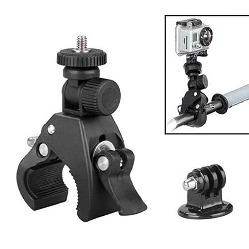 For GoPro Accessory Quick Clip Bicycle Bike Mount with Tripod Adaptor for gopro Hero6 5 4 3 3+ 2 1 Cameras DV