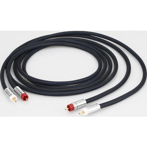 Audiocrast A10+XW60 HIFI RCA TO RCA Audio Cable With Gold Plated Star line RCA Plug Cable Audio Grade Silver Analogue Cable