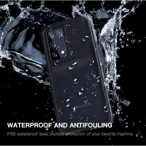 For Samsung Galaxy S21 Ultra Case IP68 Waterproof Diving Shockproof Heavy Duty 360 Full Protection Cover For Samsung S21 Plus