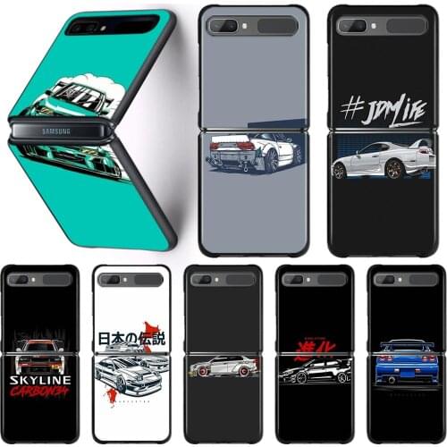 Phone Case For Samsung Galaxy Z Flip3 5G Hard PC Fundas For Samsung Z Flip 3 5G z Flip Coque sports car jdm drift