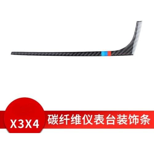 For BMW X3X4 Center console dashboard trim strip X3F25X4F26 carbon fiber Automotive Interior Stickers Accessories