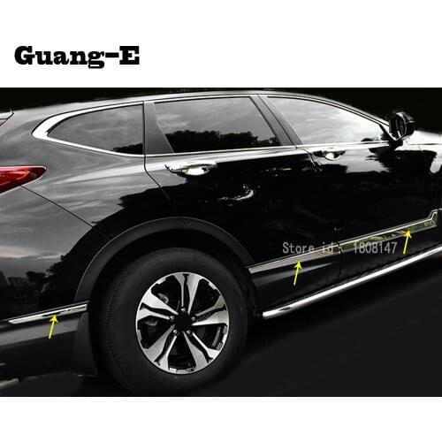 For Honda CRV CR-V 2017 2018 2019 2020 Car Sticker Styling Auto Body Side Door Trim Strip Molding Stream Lamp Panel Bumper Hood