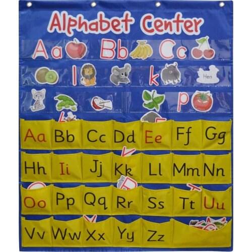 Godery Alphabet Center Pocket Chart, Word Families, ABCs, Letter, Word Recognition