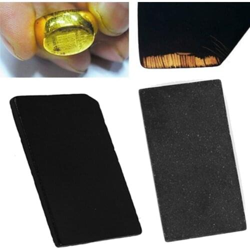 Touchstone Jewelry Tester Tool Meteorite Slate Gold Testing Tools Identification Gold Test Stone Black Portable Instrument Rock