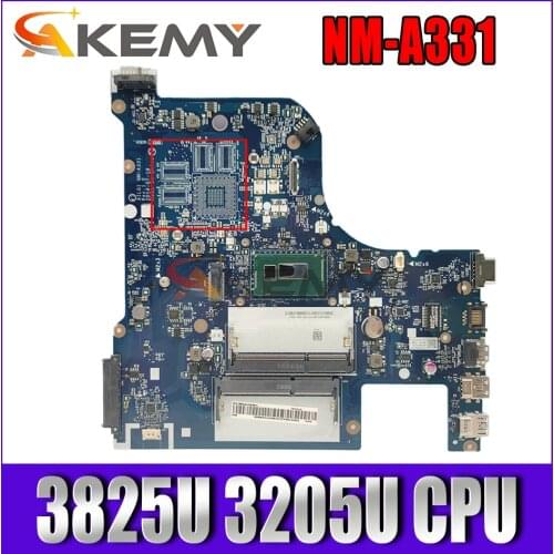 NM-A331 for Lenovo B70-80 G70-80 Z70-80 Z70-70 G70-70 B70-70 notebook motherboard Pentium 3825U 3205U CPU 100% test work