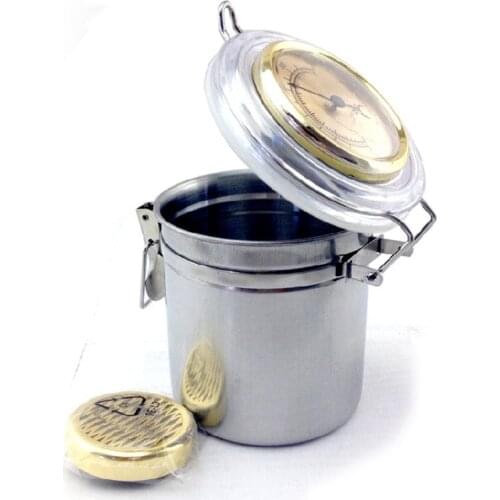 Professional Portable Stainless Steel Tobacco Moisture Seal Box Humidity Humidifiers Airproof Pot Tank