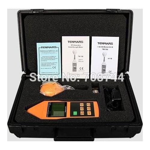 TM-196 Frequency 10MHz~8GHz 3 Axis Electrosmog RF Field Microwave Wholesale&retail TM196 EMF Meter