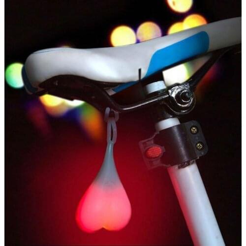 Cycling Balls Tail Silicone Light Creative Bike Waterproof Night Essential LED Red Warning Lights Bicycle Seat Back Egg Lamp