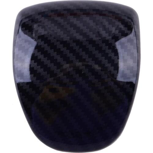 Car Interior Gear Shift Knob Cover Trim ABS Decoration Fit for Kia Soul Forte K3 2020 2021 Carbon Fiber Style