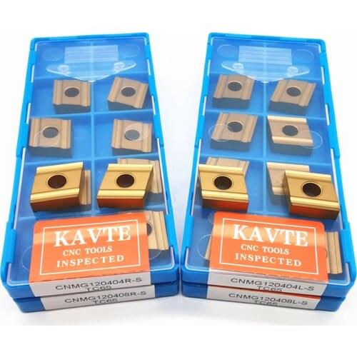 10PCS CNMG120404R-S Tungsten Carbide Inserts CNMG120408L-S Turning Tools High Quality Cutting Tool CNC Lathe Cutter for Steel