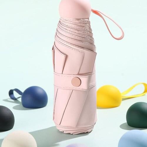 Imobaby umbrellas Small and portable mini folding five-fold umbrella sunscreen and UV protection umbrellas