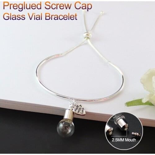 1PC Hollow Fillable Glass Locket Hair Locket Urn Bracelet Cremation Jewelry Urn Jewelry Keepsake Urn Bracelet