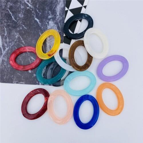 10pcs 28x37mm Acrylic Beads Imitation Stone Loose Beads For Jewelry Making Diy Charm Ring Earring Pendant Necklace Accessories