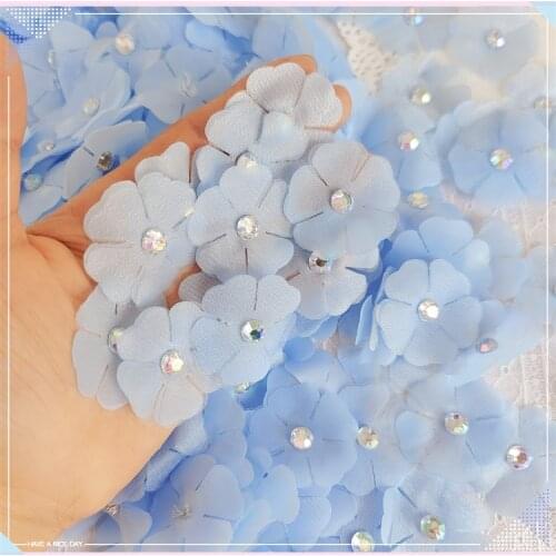 10 Pieces Delicate Water Soluble Embroidery Lace Applique For Home Decoration DIY Artificial Petal Accessories Patchwork 3.2*5cm