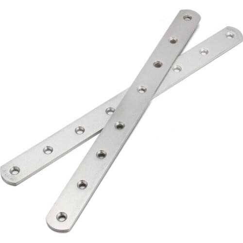 5pcs 250 /300mm180 degree angle steel straight connector stainless steel sheet metal parts fixed code font angle bracket