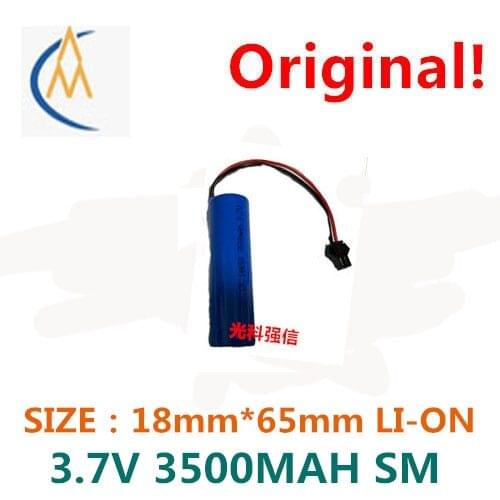 Authentic polymer li-ion battery rechargeable battery 3.7 V 18650 3500 mah PCB SM lead head flashlight speakers