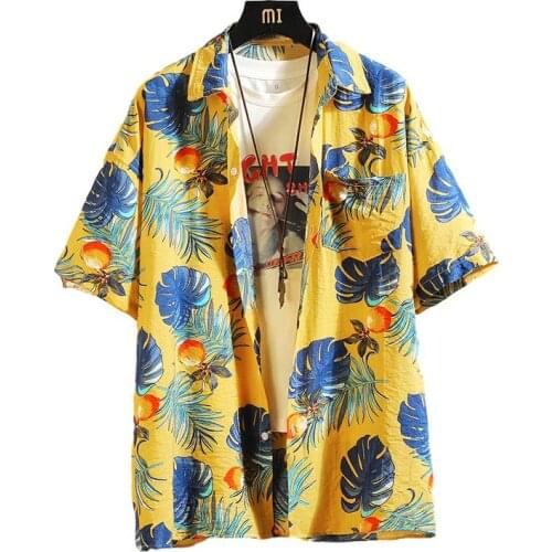 BANNAJI Men's Beach (Hawaiian) Shirts