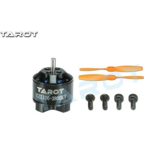1 pcs Tarot MT1106-3800KV Brushless Motor with Propeller Props for 120 130 140 150 Mini Racing Drone TL150M2