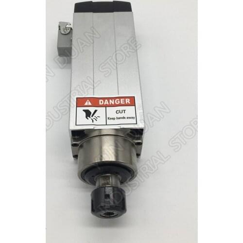Changsheng 4.5KW Air Cooled Spindle CNC Router Spindle Motor 6hp AC220V / 380V ER32 2-20mm Range 4pcs Bearings AC 18000RPM