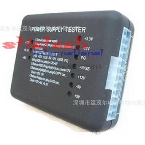 By dhl or ems 500 pieces NEW PC 20/24 Pin ATX SATA PSU HDD Power Supply Tester