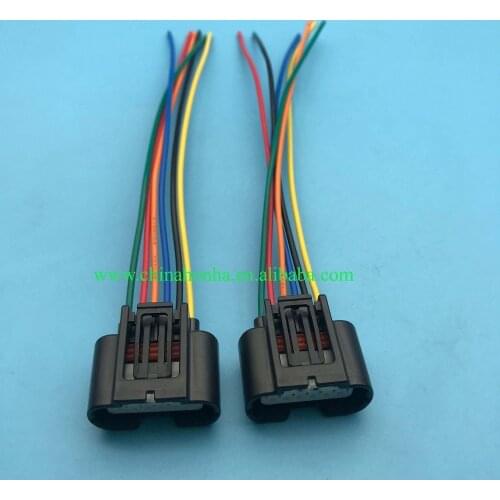 Female 6 Pin Electrical Accelerator Pedal Sensor Connector Auto Plug For 7287-1380-30