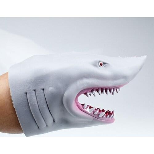 Animal Head Shark Hand Puppet Gloves Toy Model Figure Story Doll Props Children Gift