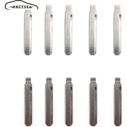 HKCYSEA 10 pcs/lot Metal Blank Uncut Flip KD Remote Key Blade Type #57 for BYD F3(Left) Succe Key Blade NO. 57
