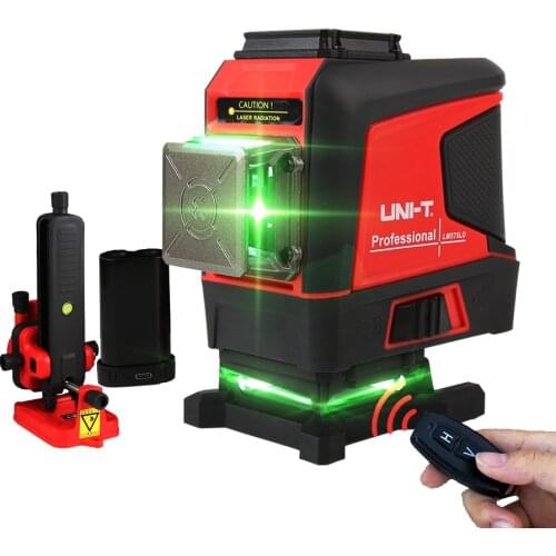 UNI-T Auto 3D Green 16 Lines Laser Level LM576LD Horizontal Vertical Self-Leveling Laser Level Remote Control (no toolbox)