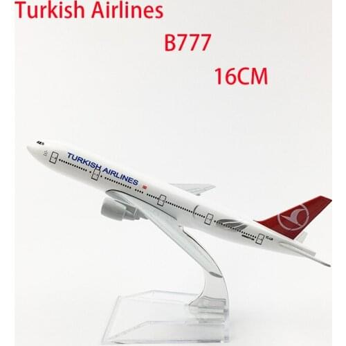 Turkish Airlines B777 Diecast Airplane Model 1:400 Alloy Aircraft Model Static Display Adult Collection Gift Toys for Boys