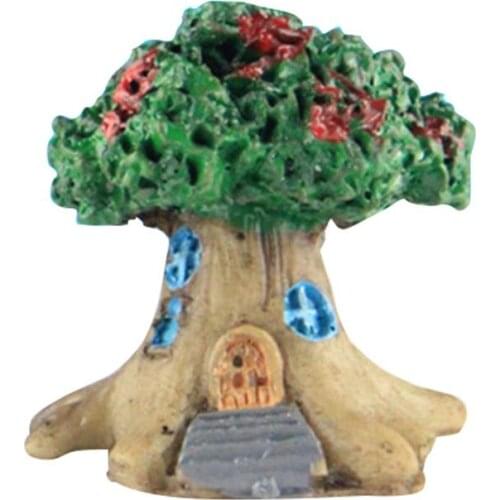 Micro-landscape Ornament Flower Pot Decoration Resin Cartoon Construction Toy Diy Big Tree House