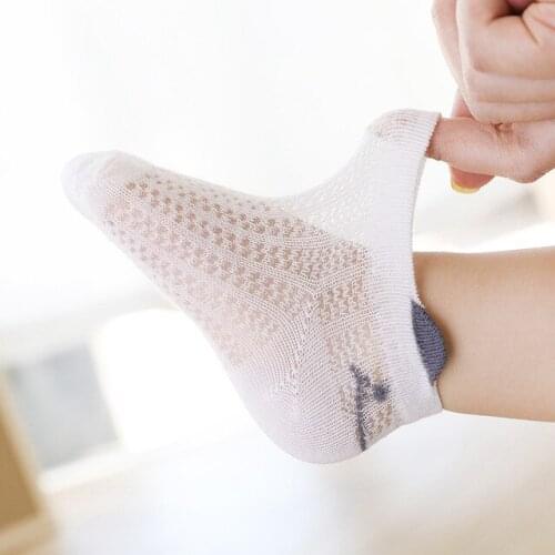 5 Pairs/Lot kids Boy Girl socks new summer autumn thin mesh breathable lovely baby socks kids boys girls Princess socks