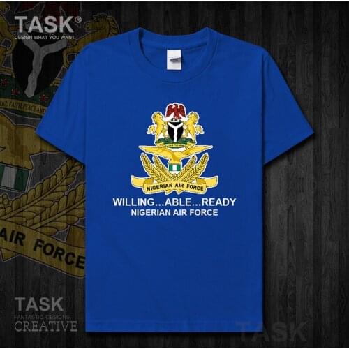Air Force Nigeria Nijeriya Nigerian NG new Tops t shirt Short sleeve country summer Fashion sports Army Tactical Military 01