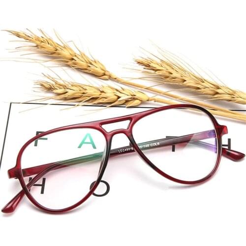 Fashion Retro Pilot Glasses Frame Women Men Oversized Spectacles Frames Clear Lens Transparent Fake Eyeglasses