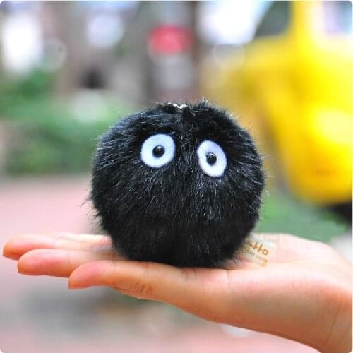 Orignal Dust Spirit My Neighbor Totoro Fairydust Pendant Plush Toy Doll with Ring Soft Stuffed Doll