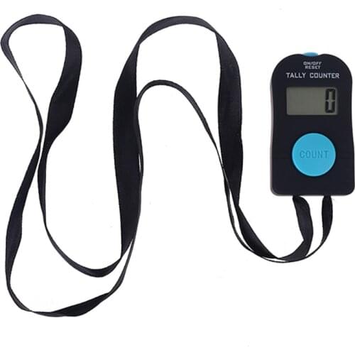 Portable 4-digit Digital Electronic Counter with Sound Manual Reset Tally Decompression Relaxation Finger Tool
