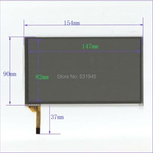 ZhiYuSun 6.5 inch 4line touch screens on car GPS 154mm*90mm on display 154*90