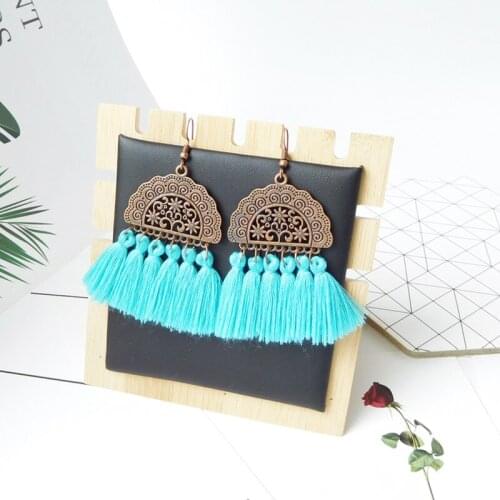 HC серьги 2020 тренд серьги Tassel Fringed Dangle Earrings for Women Korean Fashion Jewelry Vintage Long Hanging Earrings Серьги