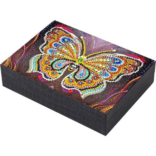 Special-shaped Diamond Painting DIYButterfly Resin Jewelry Box Containers DesktopDecorative Storage Organizer Case
