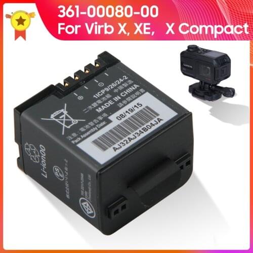 Replacement Battery 361-00080-00 For Garmin Virb X Compact VIRB XE 100% Original 980mAh Batteria Sostitutiva Garmin 3.8V