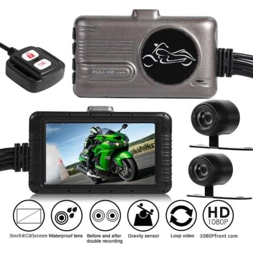 SE100 FHD 1080p Motorcycle DVR Night Vision Front+Rear View Motorcycle Dash Cam Using The Latest Broadband Dynamic Technology